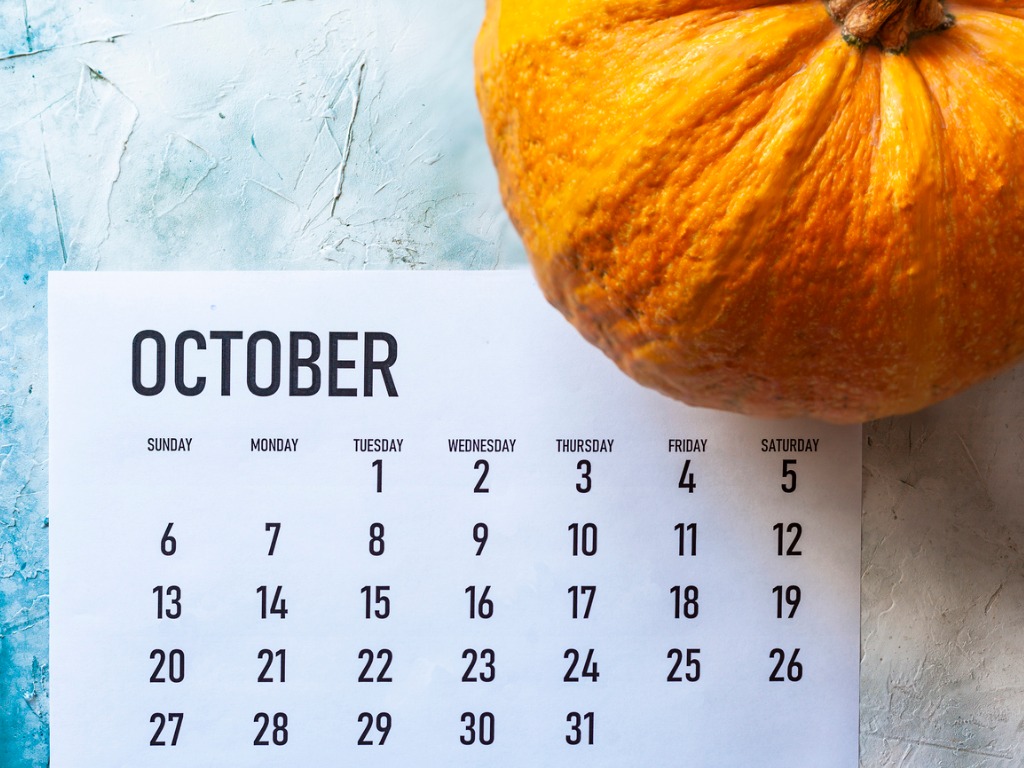 Religious Feast Days,   National and Social Media Holidays in October
