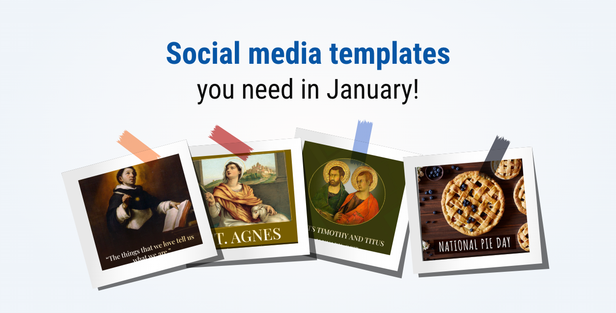 Free social media templates for churches for January 2021