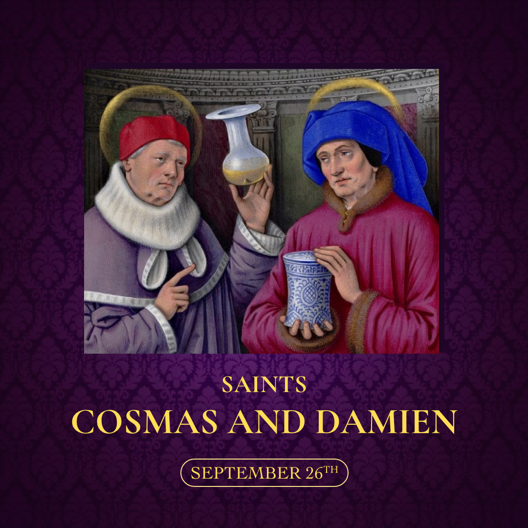September 26th, Cosmas and Damien