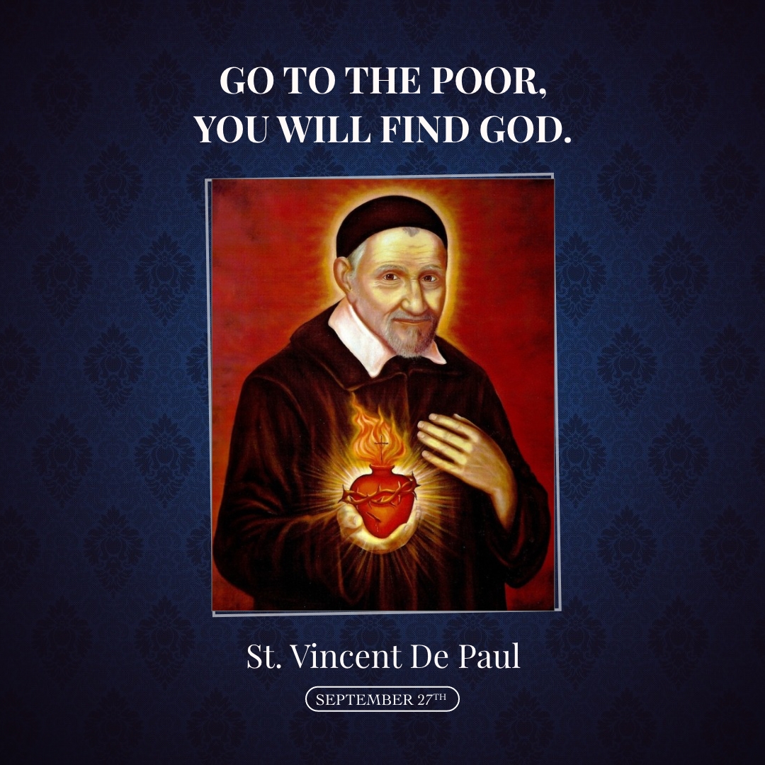 September 27th, St. Vincent de Paul
