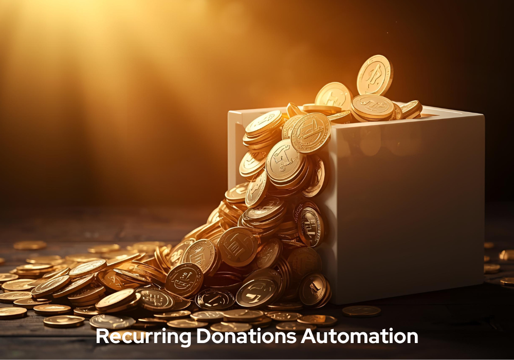 Visual representation of automated recurring donations, enhancing efficiency in charitable contributions.