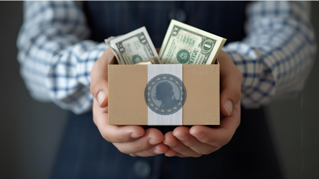  Image illustrating steps to obtain a donation, featuring CRM tools for nonprofit organizations.